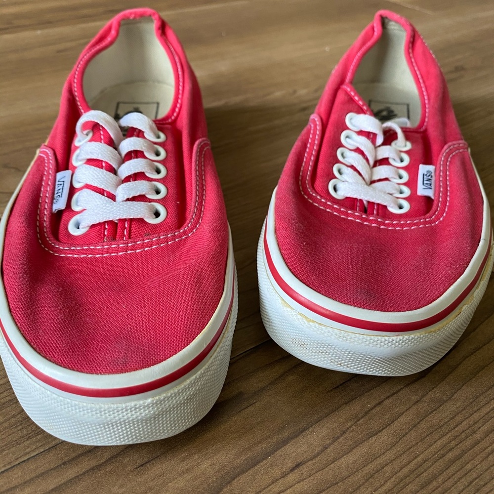 Red Vans - Authentic